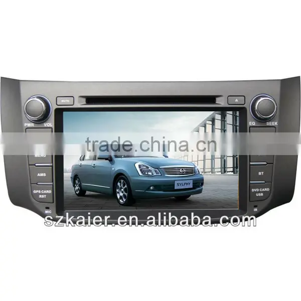 8" Car GPS Navigation DVD Player for Nissan New Sylphy With 8CD,IPOD,BT,TV,and IPHONE Menu
