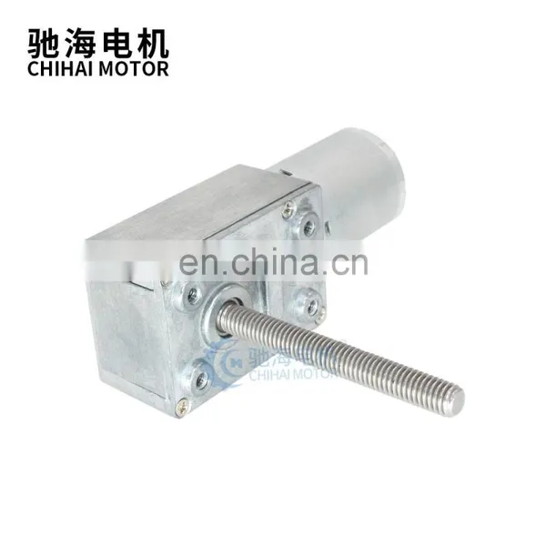 ChiHai Motor CHW4632-370 Permanent Magnetic Worm Reducer Motor Power off Self-locking Threaded Shaft Nut With Mounting Bracket photo-6