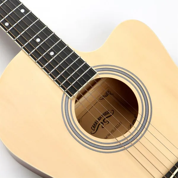 Acoustic Guitar HS3911 39 Inch Cutaway Guitar Factory Wholesale Cheap Price Guitar for Beginners photo-3