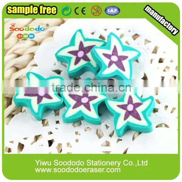 Green Star Flat Stationery ,extruded Mini Eraser photo-4