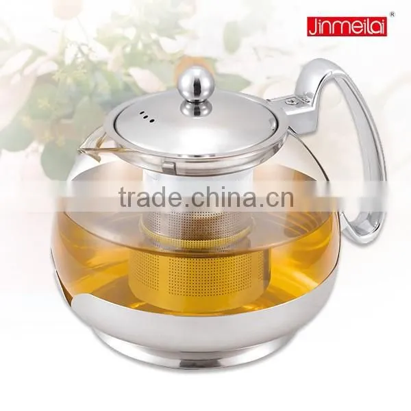 Stainless Steel Glass Teapot, Glass Teapot With Infuser, Home Glass Teapot photo-4