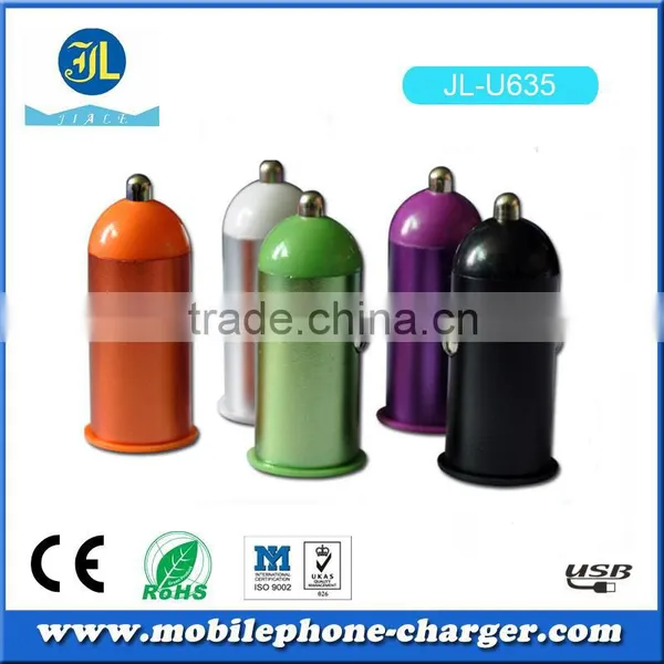 Columned Portable Car Usb Charger and ac Adapter and Colorful Auto Charger photo-3