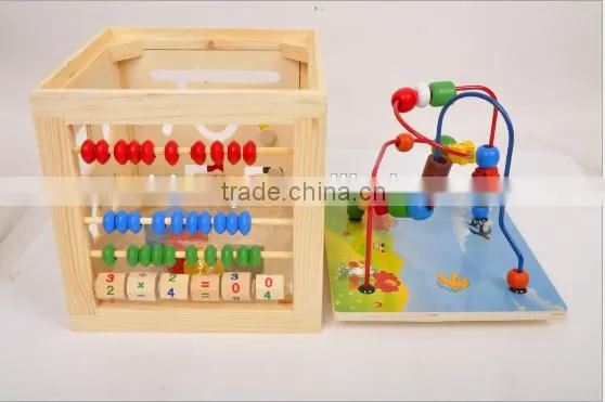 Chinese Kids Games Intelligent Playing Cube Wooden Educational Toys for Kids Wholesale photo-2
