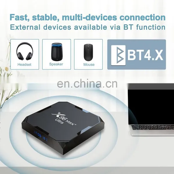AV1 Support X96 Max+ Ultra Android 11.0 TV Box Amlogic S905X4 2.4G/5G WiFi 8K H.265 HEVC Set Top Box Media Player OEM X96 Max photo-5