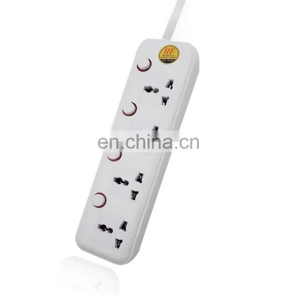 Hot Sell 13A Power Socket 3M Cords Universal Extension Socket Coloful photo-2