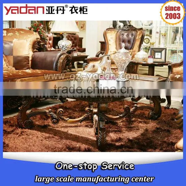 Tempered Glass Oak Coffee Table Design photo-3
