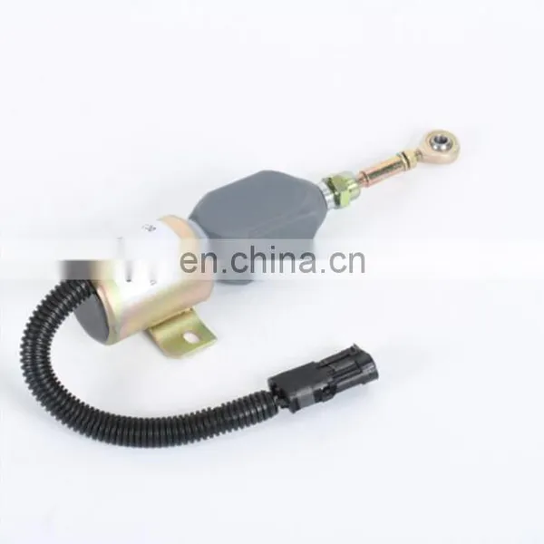 Excavator Parts Diesel Engine Fuel Shutoff Stop Solenoid Valve B4000-1115030 photo-2