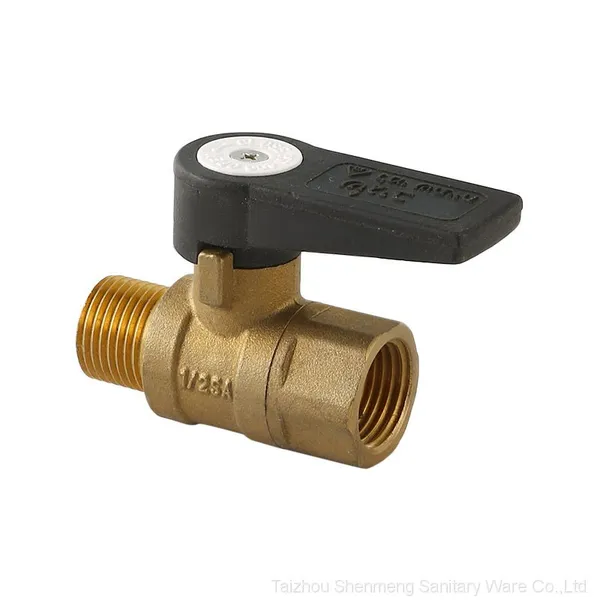 T Handle Reduce Bore Ball Valve 2 Pieces BSPP Thread for Water Nickel Plated Filling Valves photo-2