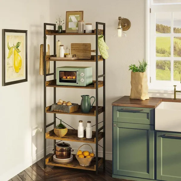 Modern Simple Storage Shelf Multi-storey Floor-to-ceiling Living Room Bookshelf Household Storage Shelf photo-2