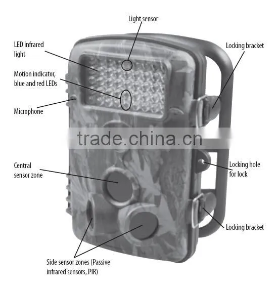 Scout Hunting Trail Camera 12MP 1080P With IR Waterproof Support Time Lapse photo-3