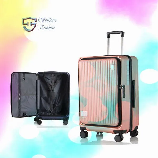 Portable Lightweight Luxury Spinner Suitcases Luggage Set 4 Wheels Hard Side Waterproof Trolley With Lock photo-5