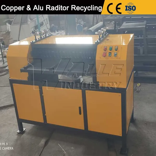 Separador de radiadores de aire acondicionado desechados, equipo de reciclaje de disipadores de calor residual