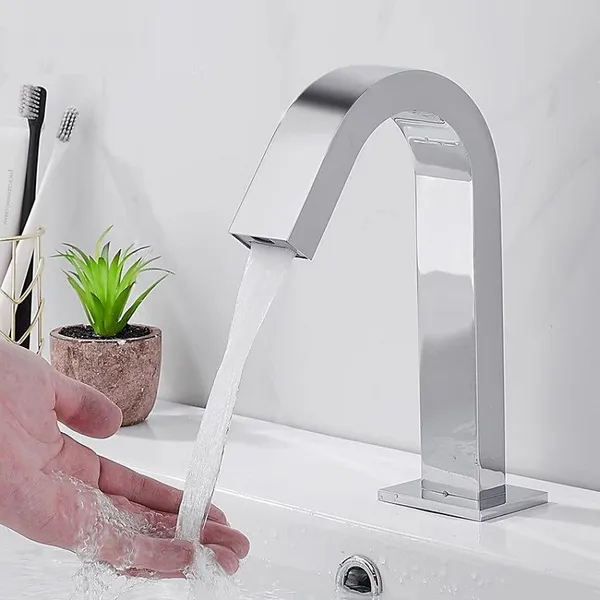 Medical Automatic Faucet Factory Brass Single photo-3