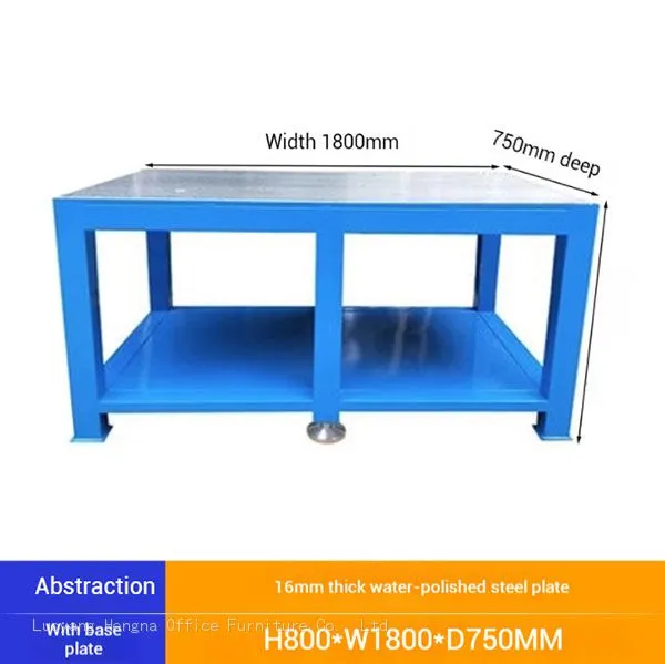 Industrial Metal Workshop Bench | Heavy Duty Garage Tool Table With Lockable Storage | Professional Mechanic Workstation - Model: HN-WB02 photo-3