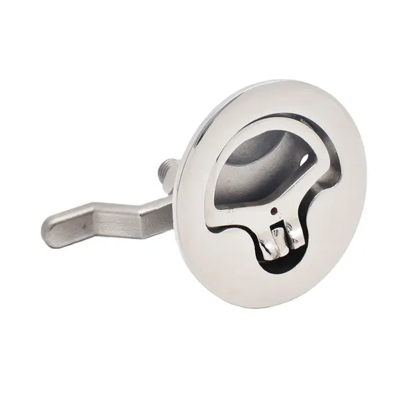 Wholesale 316 Stainless Steel Floor Lock Boat Accessories Fitting Turning Lock Lift Ring Handle photo-2