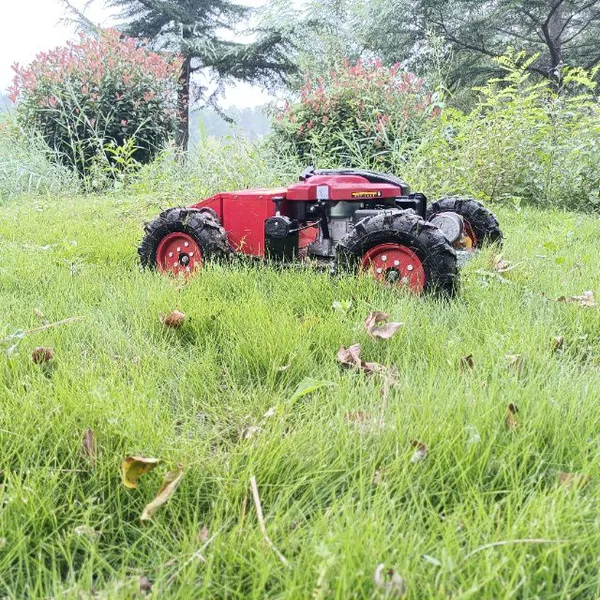 Petrol Low Power Consumption Adjustable Mowing Height Remote Controlled Brush Cutter photo-4