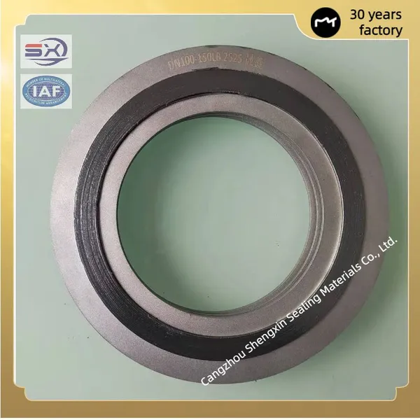 Flexible graphite gasket leak proof for heat exchanger connections