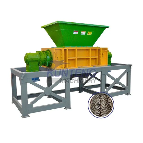 Municipal Solid Waste Household Waste Dual Axis Shredder