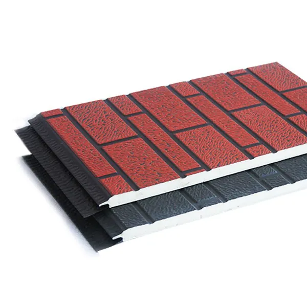PU Foam Sandwich Panels Roof Fireproof Insulated Sandwich Wall Panel Building Boards of Metal Siding photo-2