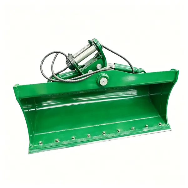 Hydraulic Tilt Bucket 8 Ton With Bolt On Cutting Edge Tilt Pivot Boss for Excavator Attachment Grading photo-2