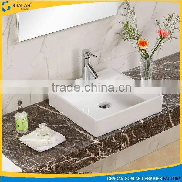 Modern Design Space-saving Wash Hand Art Ceramic Basin Square Wash Sink
