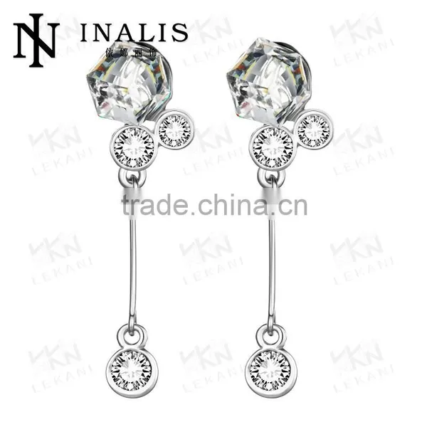 2015 Hot Sale Lekani Sparkling Jewels 18K Gold Plated Earring photo-4