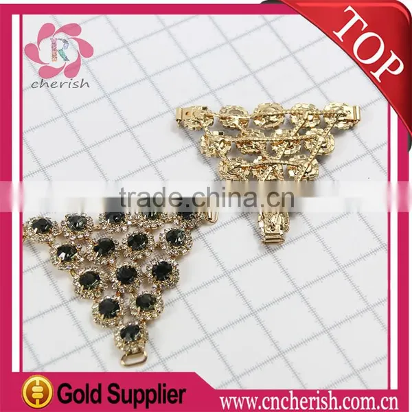 Fashion T Shape Rhinestone Shoe Ornaments With Blue Eyes photo-5