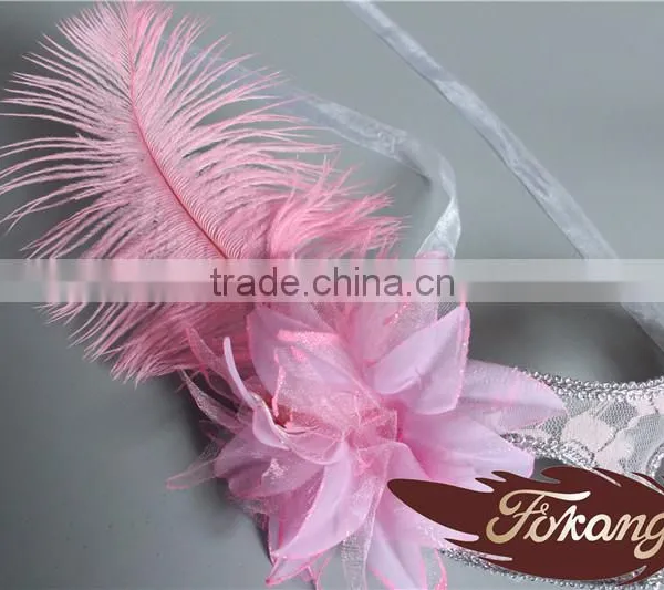 Wholesale Masquerade Mask Ostrich Feather Decorations photo-5