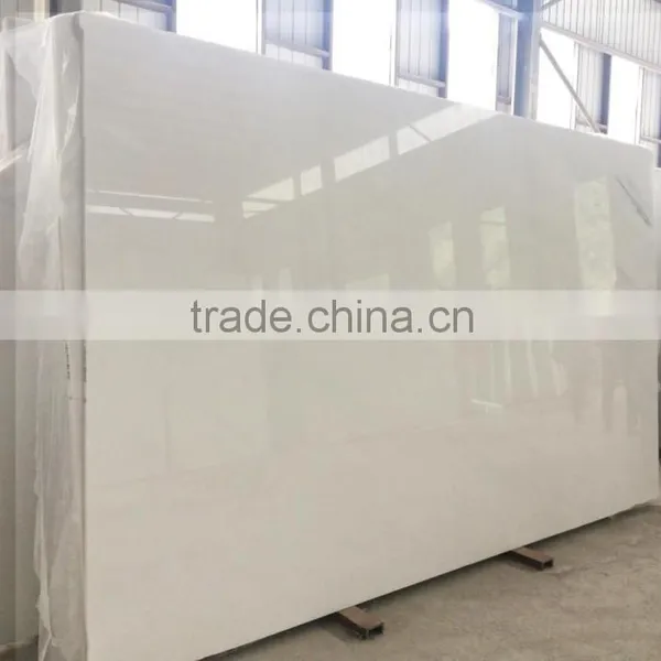Pure White Chinese Marble Slab, Marble Tiles for Interior Design