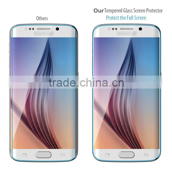 Keno 2016 Newest 3D Hot Curved Tempered Glass Screen Protector for Samsung Galaxy S6 Edge Curved Tempered Glass photo-6