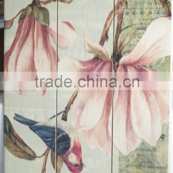 Customized High Quality Wooden Wall Art Painting photo-4