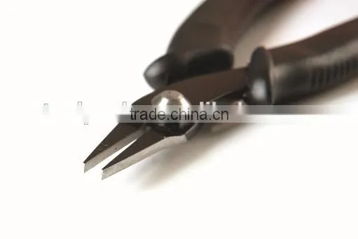 JP0910 Black 5 .75" Flat Nose Pliers for Memory Wire With Molded Handles photo-2