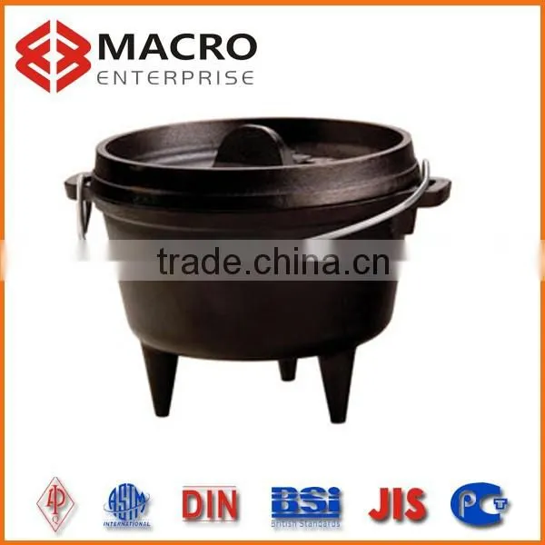 Black Painting Cast Iron Camp Dutch Oven Pot/potjie Pot photo-2