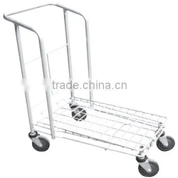New Arrival Big Size Grocery Warehouse Storage Trolley Carts With 4 Wheels JS-TWT05 photo-4