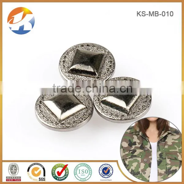 Fashion Design Custom Metal Buttons For Coats photo-3