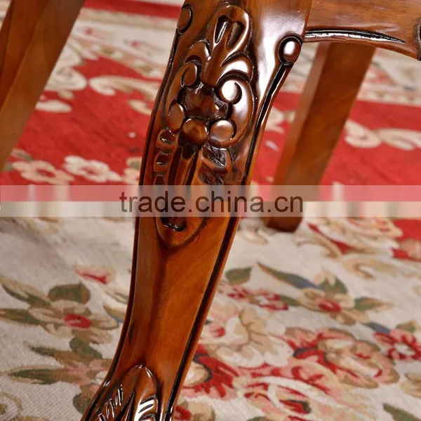 Dining Room Durable Rubber Wood Dining Chair Side Chair With Cushion photo-4