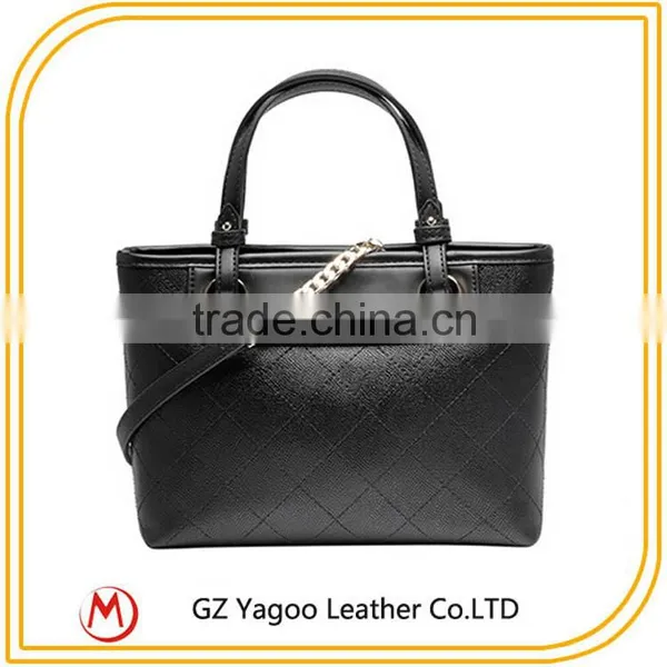 2016 Hit Color Latest Leather Tote Handbag Bag With Long Strap photo-3