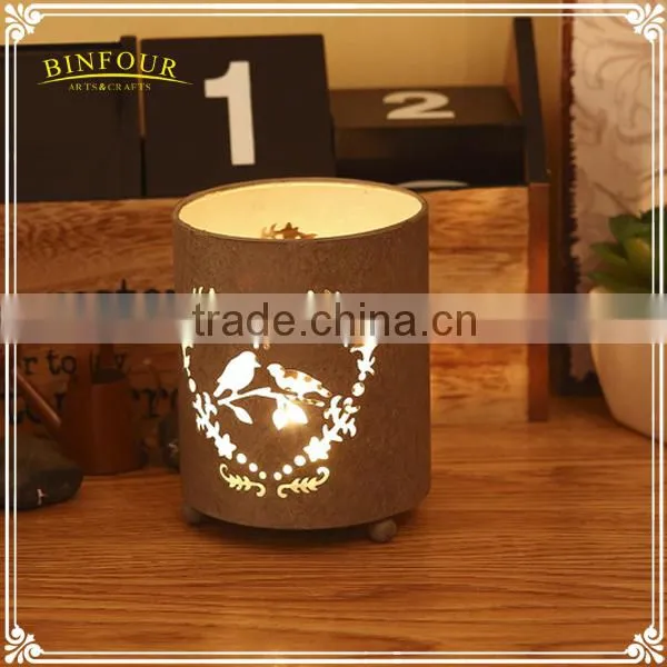 Antique Colorful Metal Votive Candle Holder Round Candle Cup photo-3