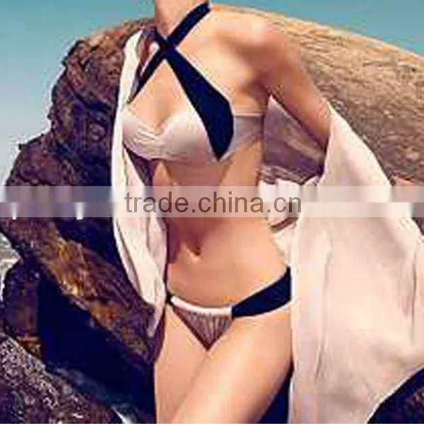 OEM &ODM Cross Bandeau Sexy Lady Bikini Swimwear