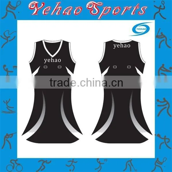 2015 Hot Custom Sublimated Netball A Line Dress photo-5