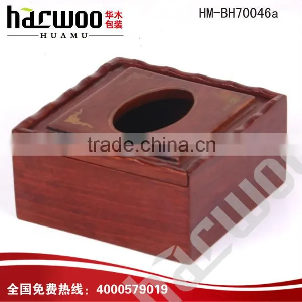 Custom Top Grade Black Square Acrylic Tissue Box for Hotel Promotional photo-3