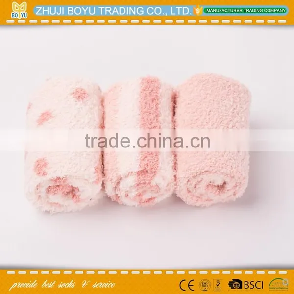 BY-161605 High Quality Style Man &Woman Polyester Thermal Home Crew Cozy Sock photo-5