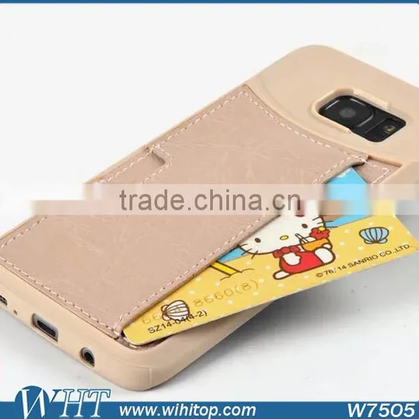 TPU Leather Card Case for S7, for Samsung Galaxy S7 Accessories photo-5