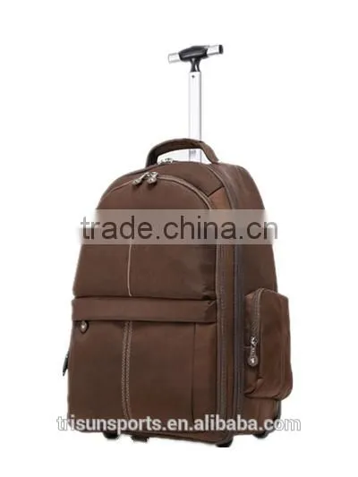 Hot Trendy 600d Computer Rolling Trolley Travel Backpack With Wheels