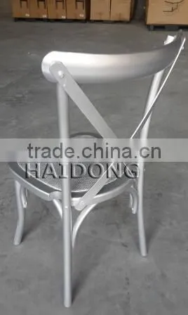 Wedding Furniture Stackable Wood Cross Back Chair photo-4