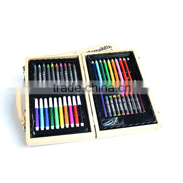 Wooden Box Art Set Coloring Tools in Wooden Box of 42PCS photo-5