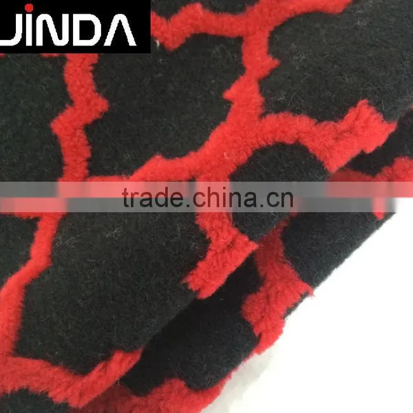 Wholesale Wool Acrylic Polyester Blend Jacquard Fabric for Overcoats