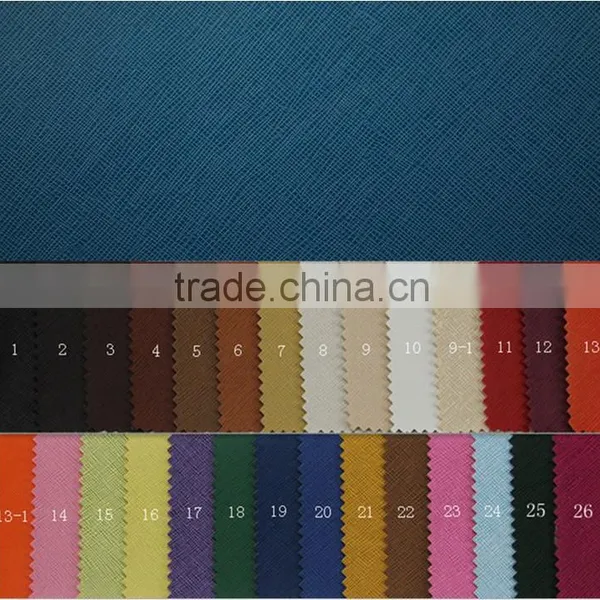 Artificial PVC Cross Pattern /Toothpick Grain Leather for Shoese ,bag ,handbag....
