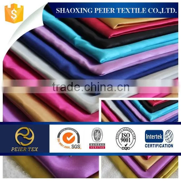 Polyester Heavy Satin Fabric for Ladys Dress