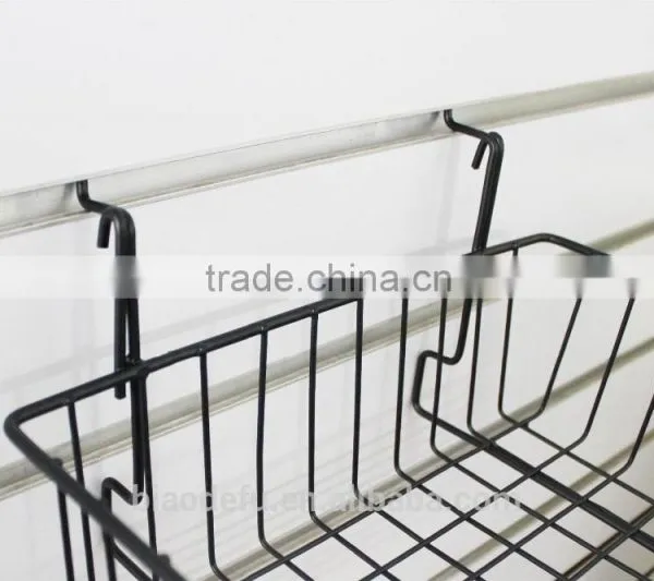 Slatwall Metal Hanging Wire Mesh Basket photo-4